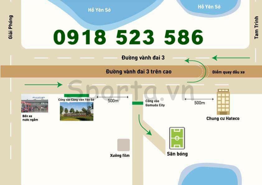 Hình ảnh sân Sân bóng gamuda Yên Sở